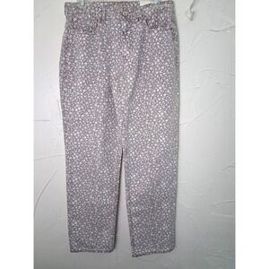 American Eagle Size‎ 8 90's Straight Floral Jeans NWT 30 W  29 Inseam  10 Rise